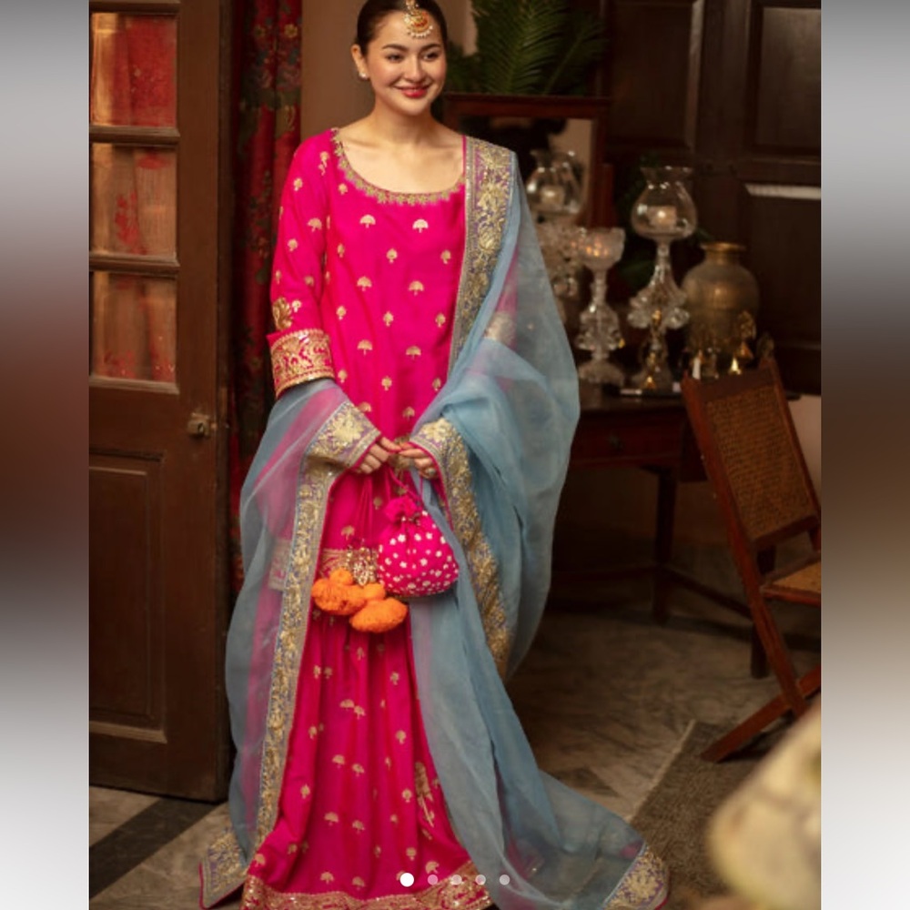 Hot pink Gharara